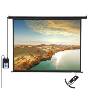 100 120 150 200 300 Inch Electric Projector Screen Motorized Projection Screen Remote Control 100 inch