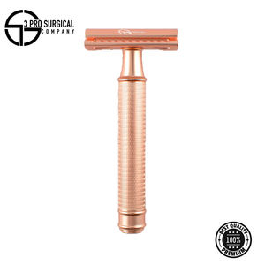 Rasoir à Double tranchant pour hommes, sécurisé, en or Rose - Product Image 3