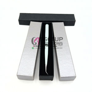 Pince à épiler en acier inoxydable de haute qualité, nouvelle, avec revêtement en poudre blanche, logo personnalisé, 45 degrés, anti-magnétique, anti-statique, durable - Product Image 1