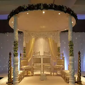 Ensemble de mandas de mariage indien en Fiber de cristal, Six brins, sculpté, design de créateur, idéal pour un mariage indien