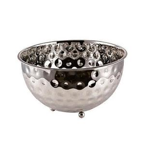 Cuenco para servir redondo de acero inoxidable martillado de diseño único pulido para Precio de fiesta - Product Image 6