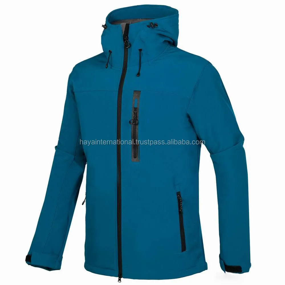 Navy Blue Outdoor Activities Soft Shell Waterproof Tactical Fleece Lined Jackets