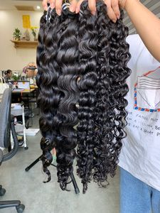 Extensions de cheveux humains bouclés de donneur, 100g, trame machine, vente en gros, différentes longueurs - Product Image 1