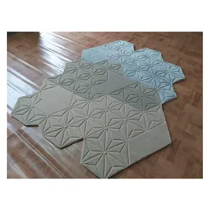 现代设计简单的几何手工手工簇绒地毯和客厅舞厅地毯