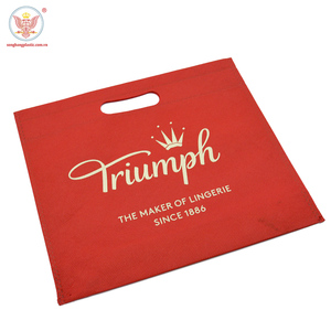 Promotion de l'usine Logo personnalisé imprimé découpé PP Non-Woven Sacs d'épicerie Poignée en toile pour les achats personnalisés - Product Image 5