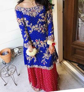 Indian/Pakistani Elegant-Party-Wear embroidery work on Kurta With Lehenga dress for party/Wedding wear -2020 - Product Image 1