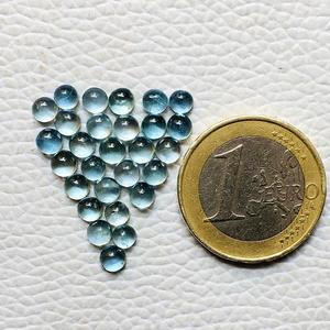 Vente en gros naturel aigue-marine cabochon de pierres précieuses en vrac meilleur prix par pièce pour la fabrication de bijoux de forme unie (bague/boucle d'oreille) - Product Image 4