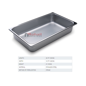 German Grade Stainless steel 304 - 316 medical autoclaveable Instruments tray - Product Image 2
