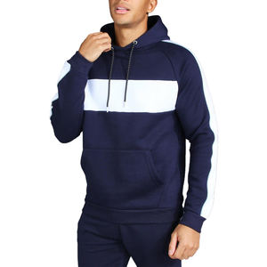 Men's Casual Raglan Hoodie Long Sleeve 50% Cotton/50% Polyester Anti-Shrink <b>Puff</b> Techniques Winter Sizes XS to 6XL Solid Pattern - Product Image 3