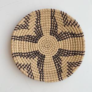 New and Modern <b>Seagrass</b> <b>Basket</b>/Plate Wall Decor Rattan Material With Art Style for Hanging Novel Design for Modern Home - Product Image 4