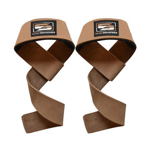 <b>Best</b> Quality Original Leather Gym Straps Gym Workout Custom Made Heavy Duty Fitness Gym Weightlifting Straps - Product Image 3