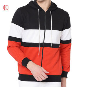 Latest Casual Men's Hoodie with Puff Printing New Fashion Winter Zipper Hoodie Plain Dyed - Product Image 6