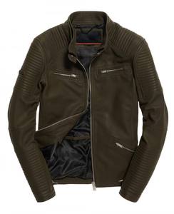 Chaqueta de cuero personalizada para hombre, chaqueta de carreras de alta calidad, hecha en Pakistán, 2022 - Product Image 1