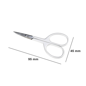 QNQ outil de beauté en métal de qualité supérieure petits ciseaux à cils personnalisés pour les cheveux du nez coupe des ongles outil de maquillage droit en acier inoxydable - Product Image 2