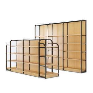 Rak <span class=keywords><strong>Display</strong></span> Kayu Klasik Kelas Atas untuk Toko Serba Ada, Rak Gondola Supermarket Logam - Product Image 1