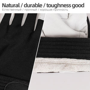 Guantes de seguridad de cuero de cabra para jardinería, accesorio mecánico automático para conducción, montaje - Product Image 2
