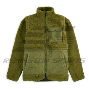 OEM Custom High-Quality Women Sherpa <b>Zip</b>-<b>Up</b> Olive <b>Jacket</b> Perfect for Everyday Wear Sherpa <b>Jacket</b> - Product Image 2