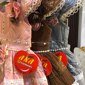 Cotton Crush Ren Áo Dài Cho Bữa Tiệc Hàng Mới Về Trẻ Em Bông Áo Dài Thiết Kế Bông Áo Dài Thiết Kế - Product Image 5