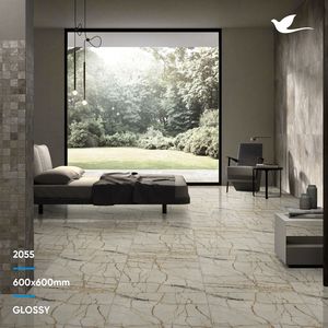 กระเบื้องปูพื้นพอร์ซเลนเคลือบเงา Emperador Brown Vitrified Polished ขนาด 60x60 ซม. สำหรับห้องนั่งเล่น กระเบื้องปูพื้นพอร์ซเลนดิจิทัล - Product Image 3