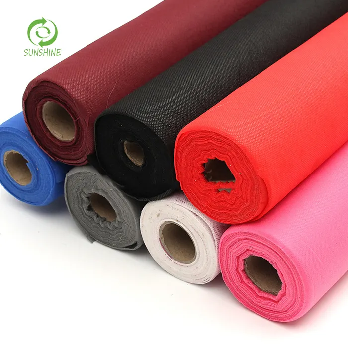 100 Pp Spunbonded Kain Nonwoven Bernapas Bahan Baku Tekstil untuk Kasur Felt Tnt Bahan Baku Tenun untuk Kain