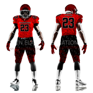 Uniformes de football américain personnalisés impression 3D polyester/spandex cousu à la machine et respirant de style design grande taille - Product Image 2