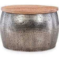 Modern Antique Metal Hammered <b>Round</b> Coffee <b>Table</b> for Living Room Hotels and Restaurants for Home and Kitchen Use Price - Product Image 2