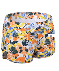 Bañadores sólidos de secado rápido para mujer, pantalones cortos de playa con forro de malla, 95% de poliéster y 5% de LICRA con cierre de cordón, para verano - Product Image 4