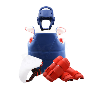 Protecteur de corps de Taekwondo personnalisable, équipement de protection, gants de combat en cuir pour le sport avec logo personnalisé - Product Image 6