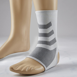 Knitted Colored Ankle Pad With Strap Compression Sleeve Ankle Hot selling compression knee sleeve - Product Image 3