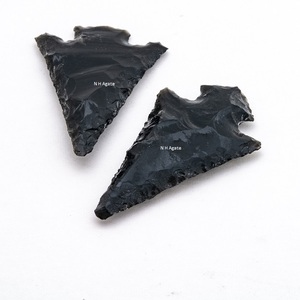 Bán buôn N. h Agate của bán buôn mã não đen Obsidian đầu mũi tên đá quý pha lê thủ công trang trí nội thất Tôn Giáo Chakra phong cách - Product Image 6