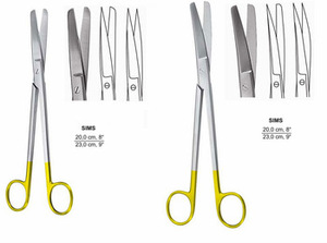 Sims 23 cm Tijeras Quirúrgicas TC Rectas y Curvas Manual Producto de Acero y Plástico - Product Image 2