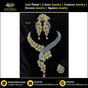 Conjunto de collar de diseño africano hecho a mano de diamante americano - Product Image 5