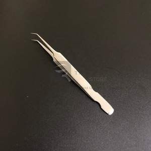 Pinzas de extensión de pestañas con logotipo personalizado de alta calidad 45 ángulo de 90 grados Acero inoxidable sostenible volumen puntiagudo probado a mano - Product Image 6