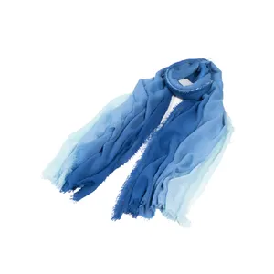 Beautiful Design Best Quality Light Weight Dip Dye Oversize Scarf for Sale Knitted Scarves Supplier