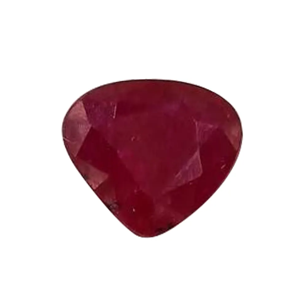 Batu Ruby kualitas terbaik Ruby hati 100% Natural Ruby batu permata Narnoli permata brilian memotong cincin bintang merah 1.45 karat