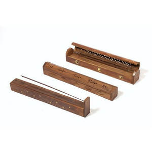 Tapa de incienso de madera, quemador de palo para uso doméstico, hotel y bar, producto de uso diario hecho en artesanía de la India - Product Image 1