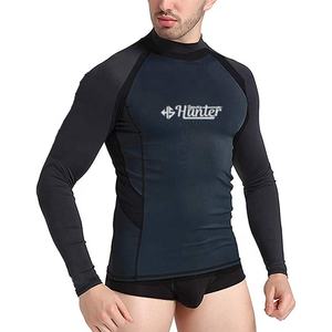 Rash Guard personnalisé léger pour hommes Protection solaire avec manches longues Surf BJJ Logo personnalisé - Product Image 5