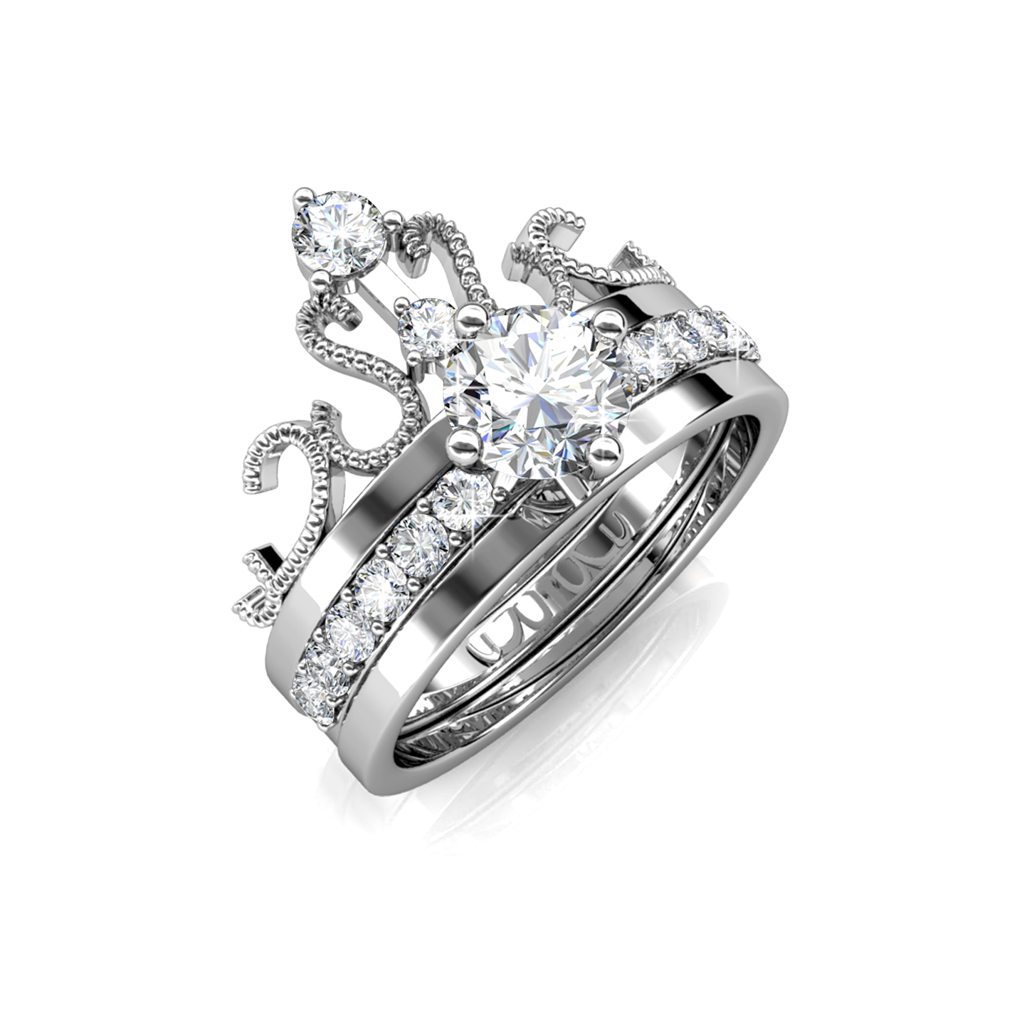 Quality Brass with 18K white gold plated