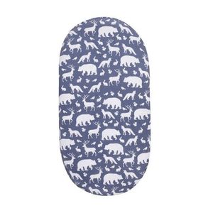 Top vente 100% coton biologique bébé couffin draps tricoté tissu literie avec motif végétal meilleure qualité du fournisseur indien - Product Image 2
