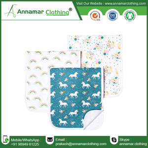 Custom Design Cotton Baby Bibs Muslin Washable Anti-Bacterial Eco-Friendly Disposable - Product Image 5