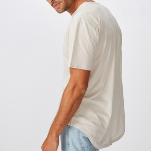 Fabricantes de camisetas de hombre de manga corta, suaves, ecológicas, de cáñamo orgánico, personalizadas OEM, con su propio diseño. - Product Image 5