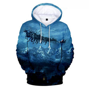 Mens <b>Womens</b> <b>Christmas</b> Long Sleeve Pullover Hooded Hoodie Jumper Blouse Xmas <b>Tops</b> - Product Image 6