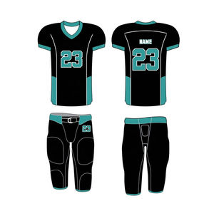 Maillot de football en sergé réversible américain 2020 et pantalon avec coussinets - Product Image 1