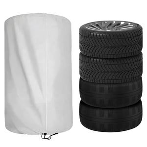 Sac de rangement pour pneus saisonniers 31 "Couverture de rangement pour pneus de secours d'<span class=keywords><strong>hiver</strong></span> 420D Oxford noir sac de rangement étanche pour pneus - Product Image 6