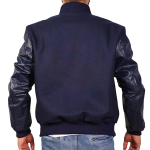 เสื้อแจ็กเก็ตเบสบอลสำหรับผู้ชาย,แขนเปล่าแบบสั่งตัดโลโก้ได้ตามต้องการ - Product Image 4