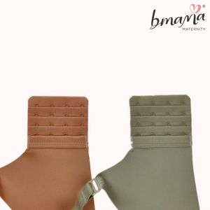 Cómodo Sujetador de lactancia informal para todos los días para adultos ligeramente acolchado con correas anchas para los hombros Diseño abierto frontal Patrón sólido - Product Image 2