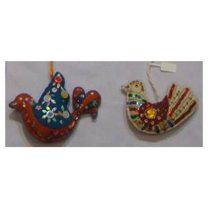 Christmas Decorative Birds Shape Hanging Ornament Needle Works - Product Image 1