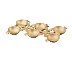 Tazón de Acero Inoxidable Moderno y Ecológico con Diseño de Hoja Plateada para Frutas y Bocadillos - Product Image 1
