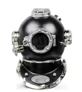 Collectible Nautical Diving Helmet Mark V - Nickel & Black US Navy Diving Helmet Mark V - Nautical Marine Gift