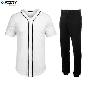 Fizay ชุดเครื่องแบบเบสบอลน้ำหนักเบาไม่มีแขนสวมใส่สบายสำหรับผู้เล่นมืออาชีพผู้ใหญ่ - Product Image 3